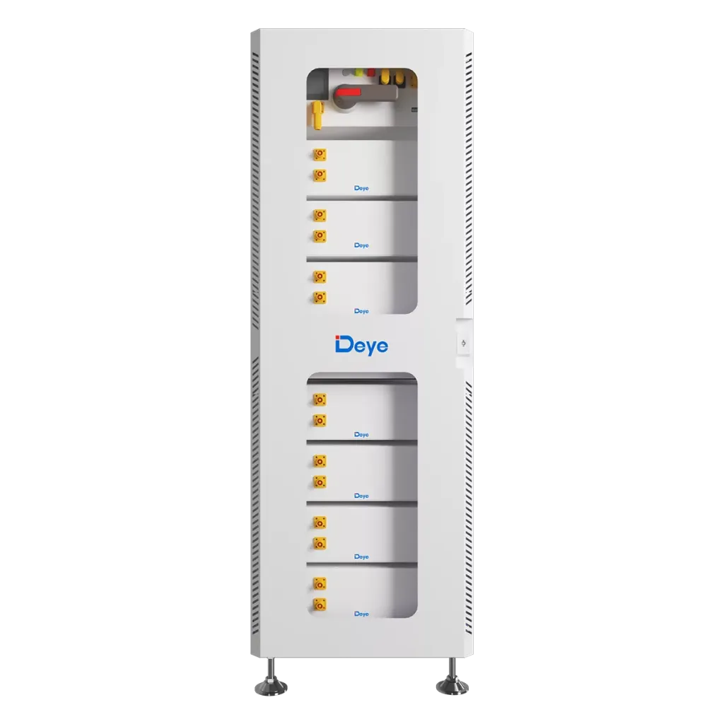 DEYE High Voltage C&I Battery 13 Layer Rack (12 x modules + BDU) - Door